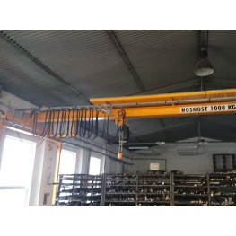 Overhead crane with lifting capacity of 1000kg.