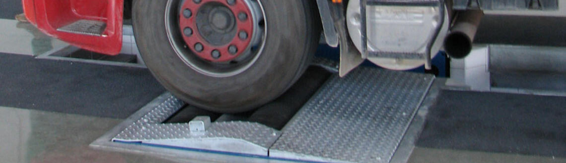 Diagnostika podvozků nákladních vozů