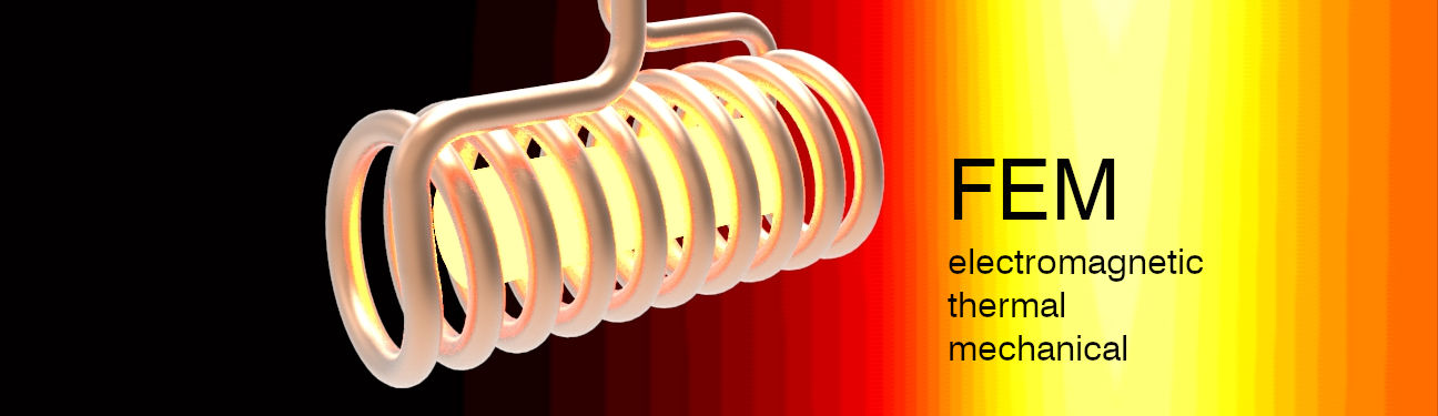 Computersimulation der induktiven Erwärmung